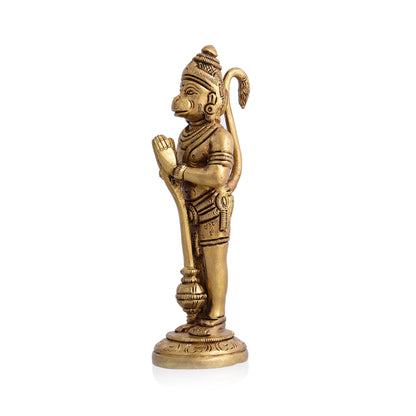 Brass Standing Hanuman Superfine Idol (5.5 Inch)