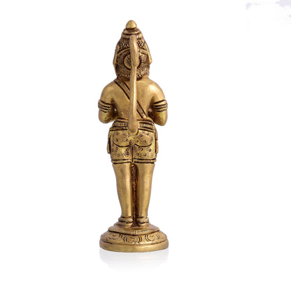 Brass Standing Hanuman Superfine Idol (5.5 Inch)