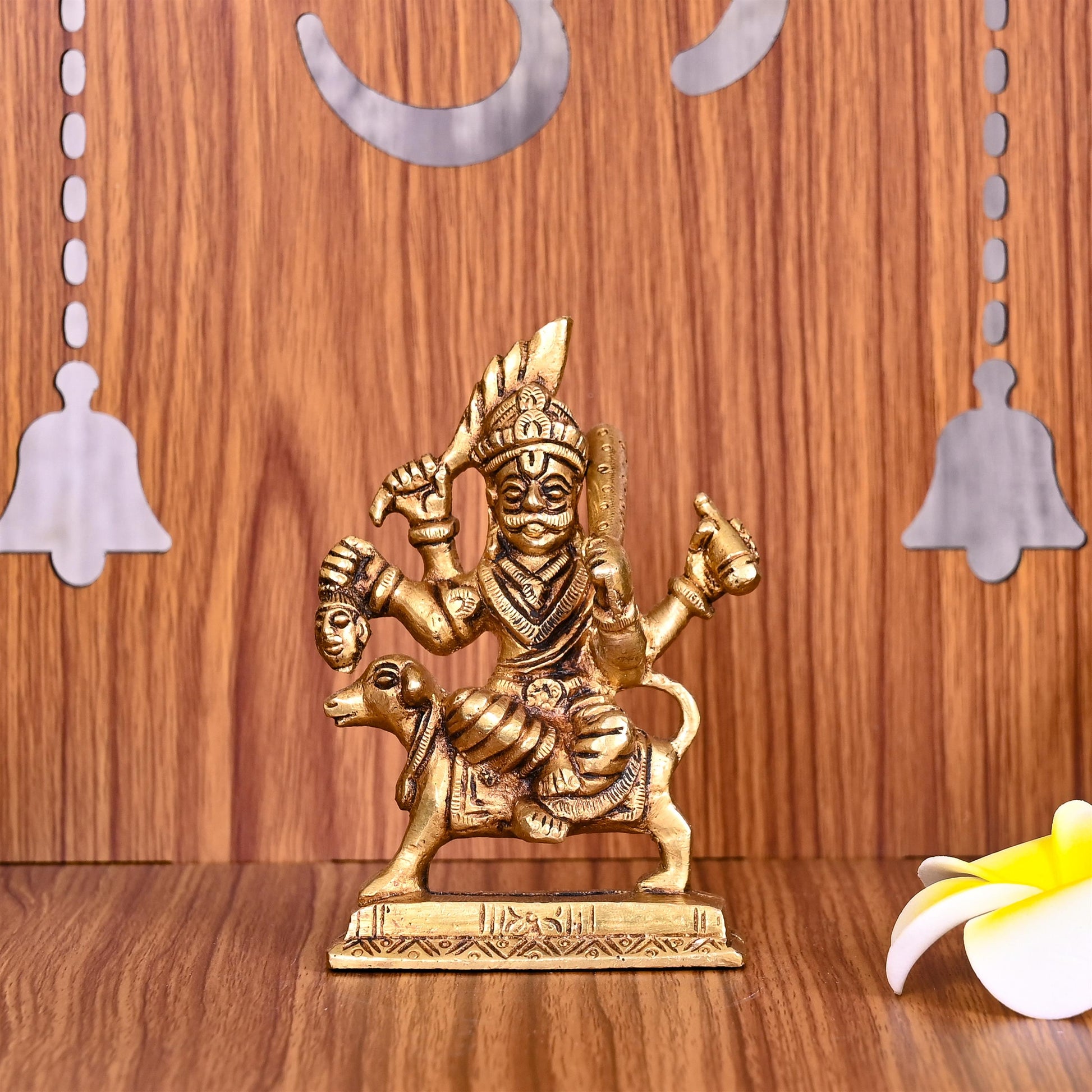 Brass Kal Bhairav Idol (4 Inch)