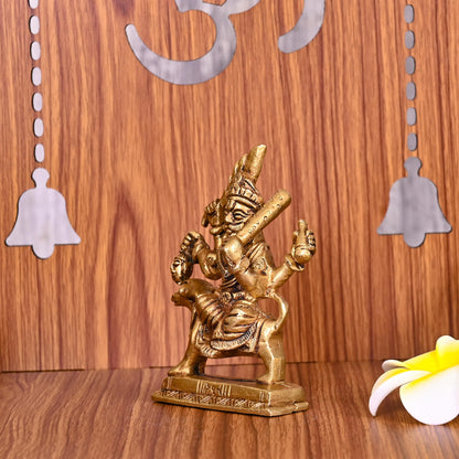 Brass Kal Bhairav Idol (4 Inch)