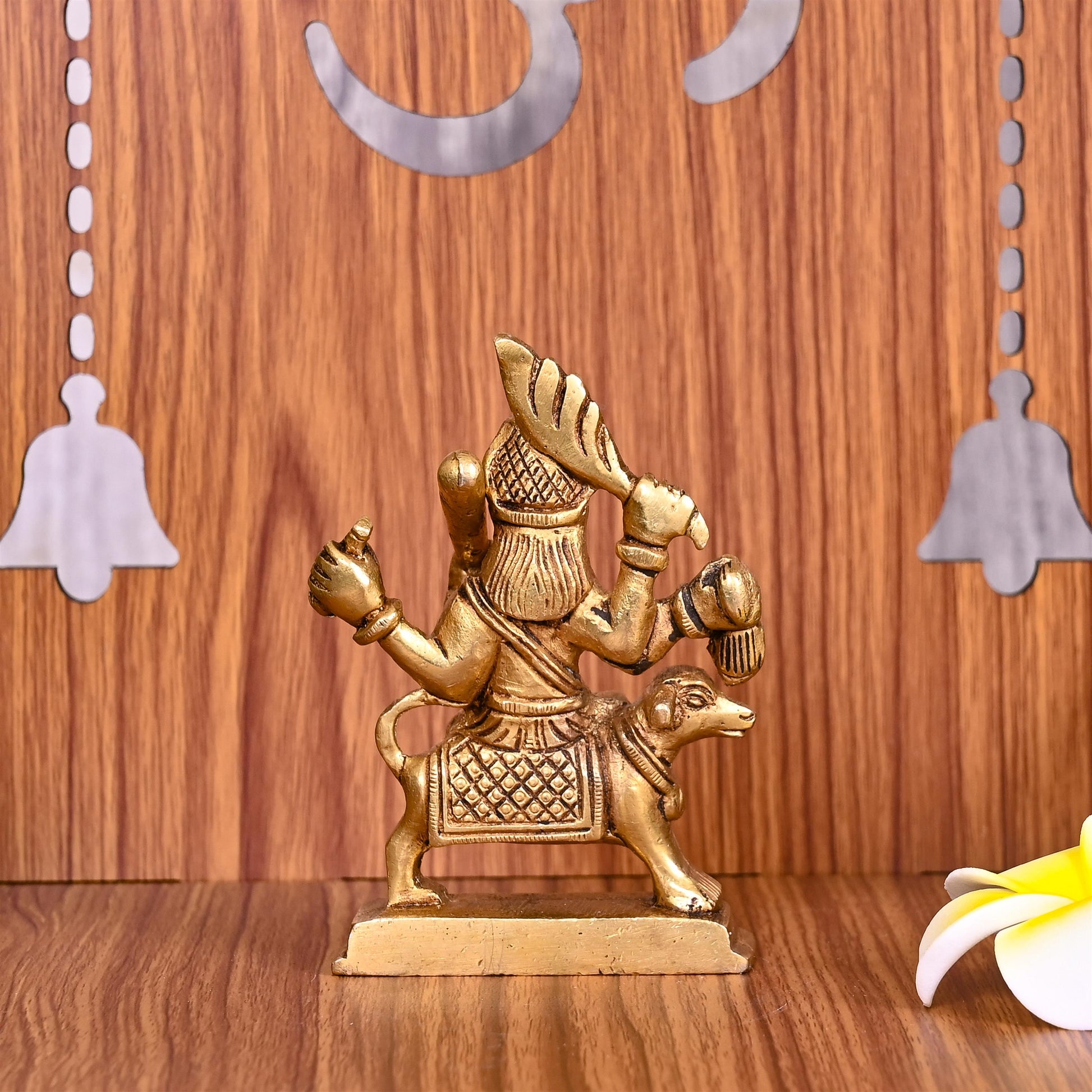 Brass Kal Bhairav Idol (4 Inch)