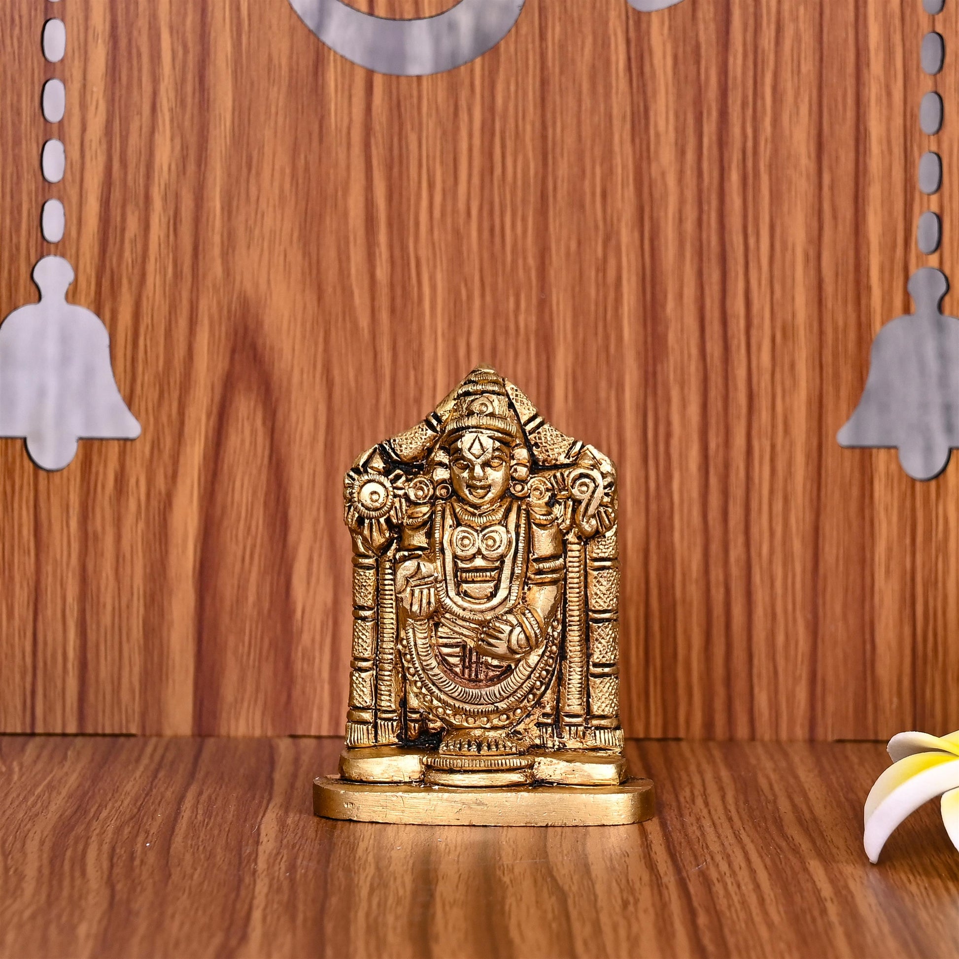 Brass Tirupati Balaji/Venkateshwar Idol (3 Inch)