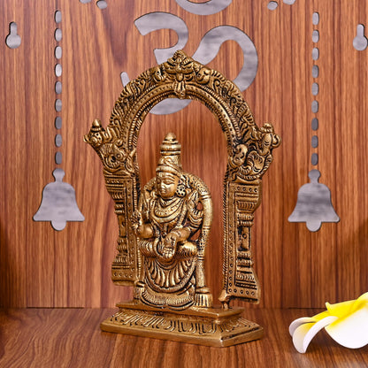 Brass Goddess Padmavati Frame Idol (6.5 Inch)