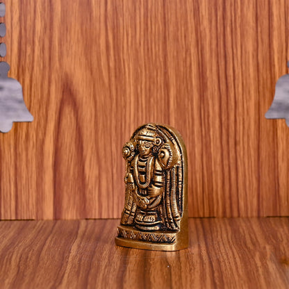Brass Tirupati Balaji/Venkateshwar Idol (2 Inch)