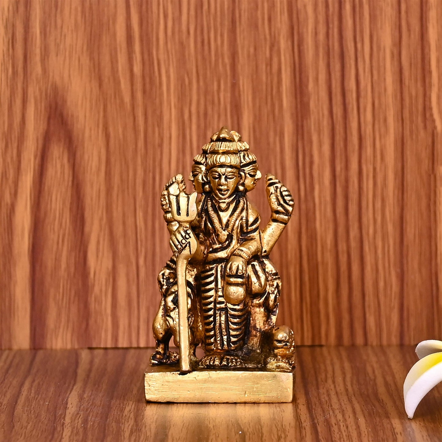 Brass Lord Dattatreya Idol (3 Inch)
