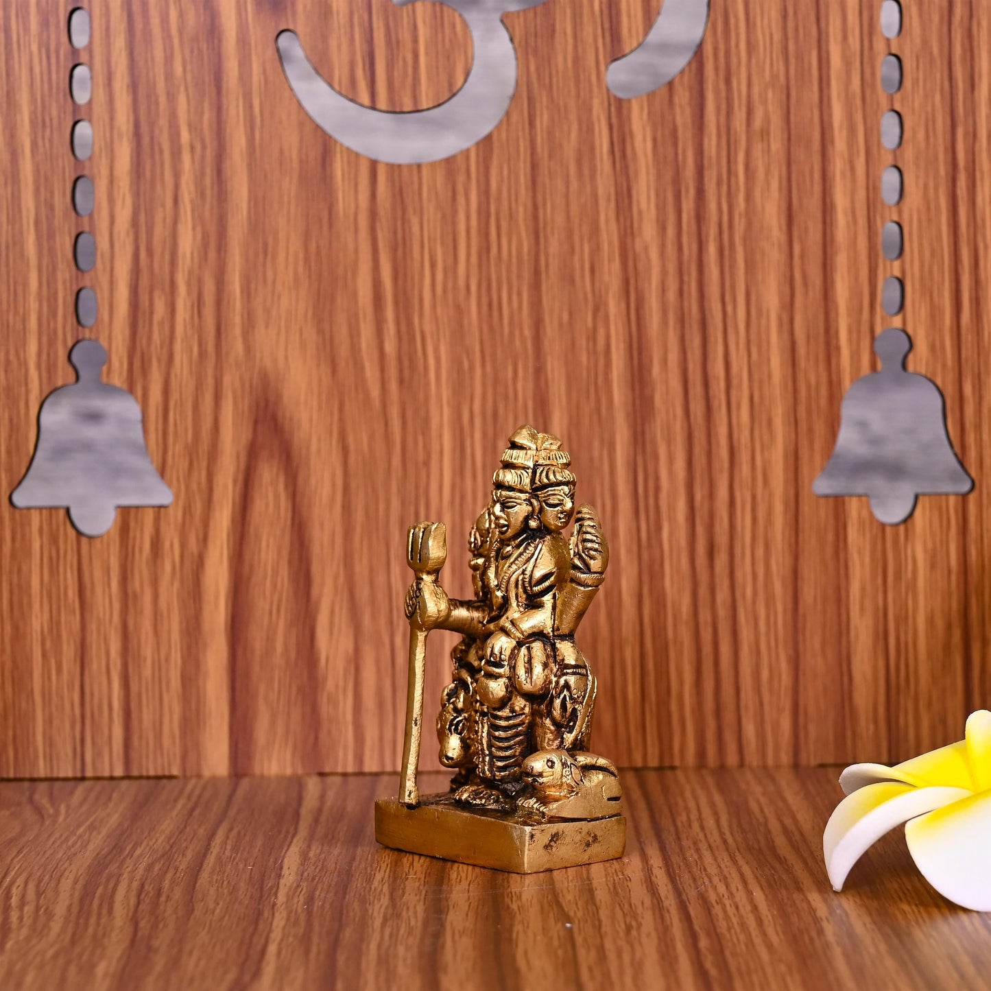 Brass Lord Dattatreya Idol (3 Inch)