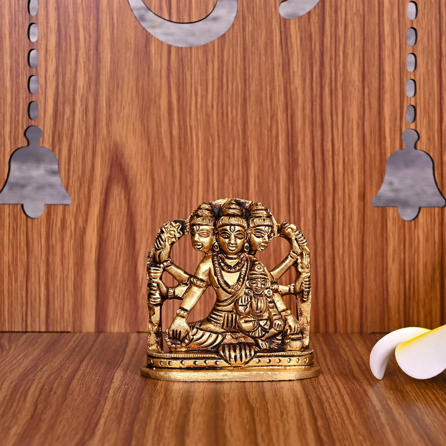 Brass Lord Dattatreya Idol (2.5 Inch)
