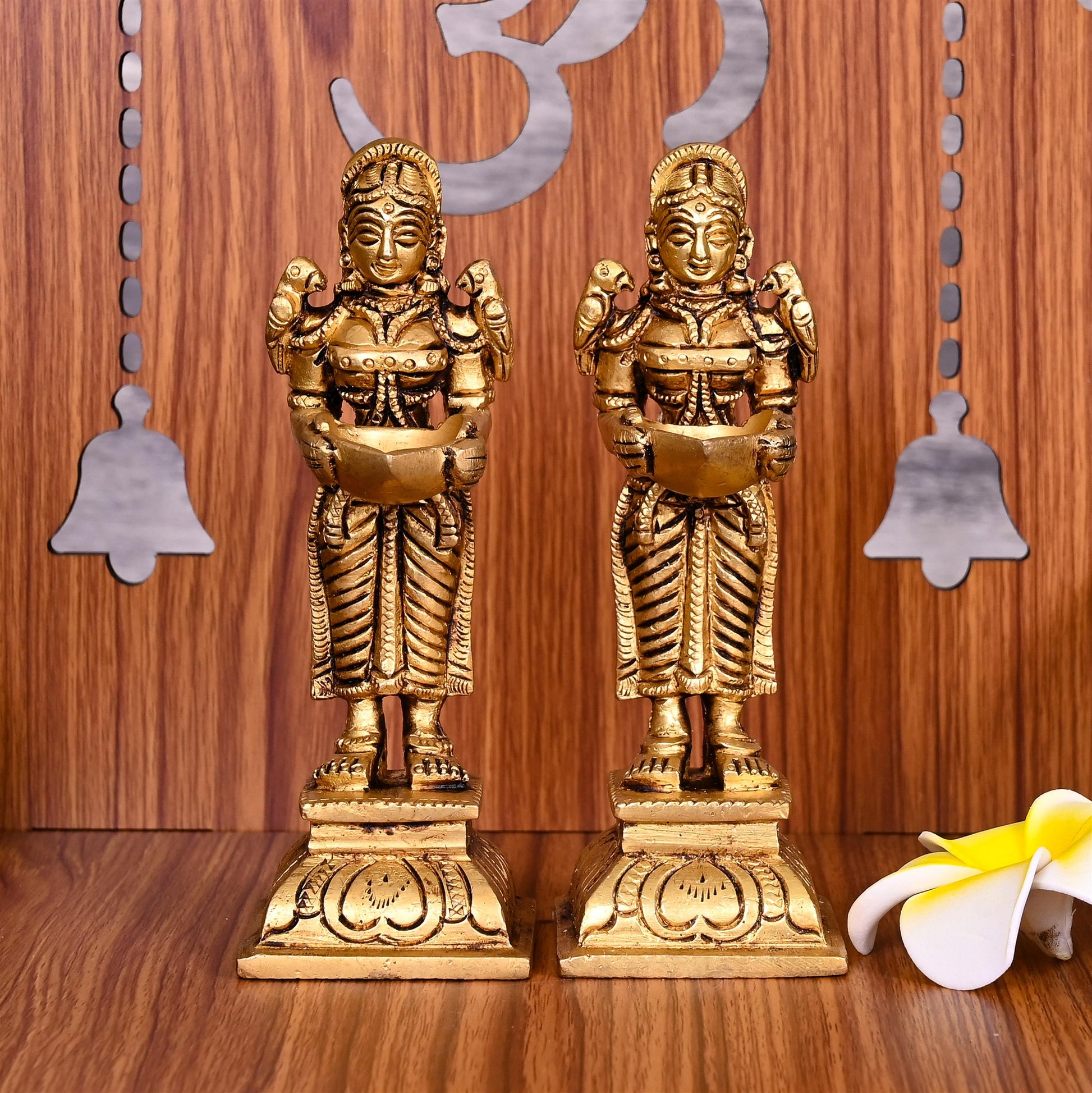 Brass Deep Lakshmi Pair  (5.5 Inch)