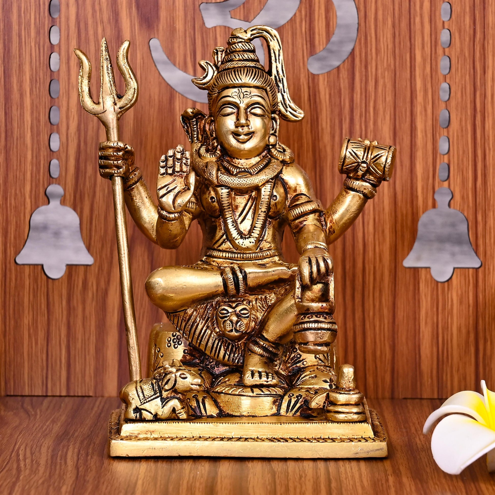Brass Lord Shiva Idol (6.5 Inch)