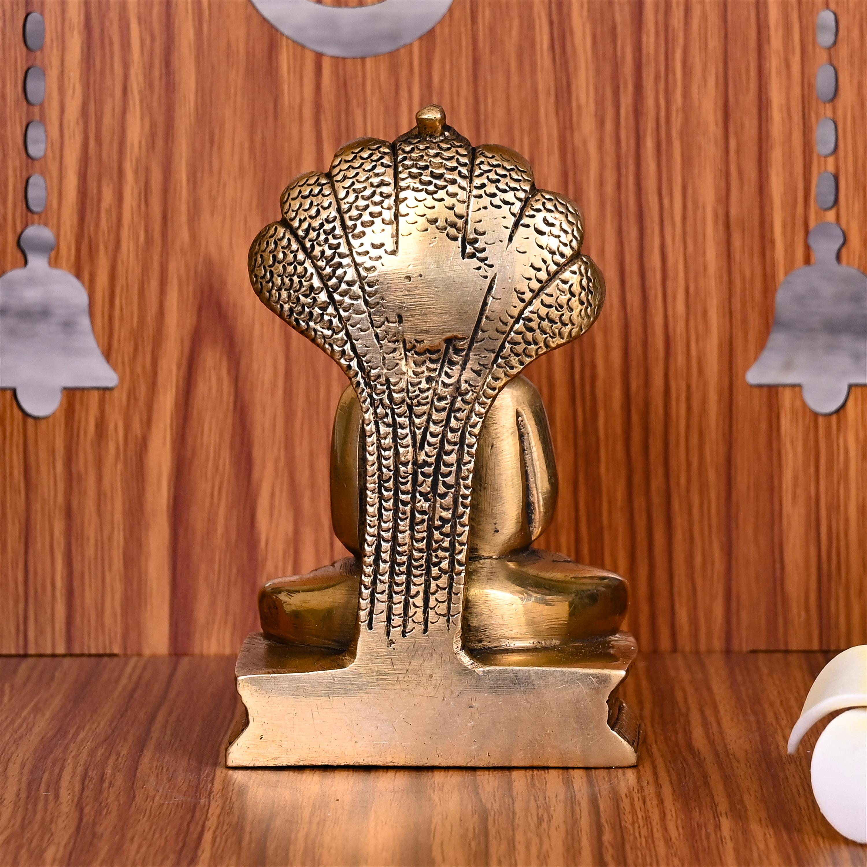 Brass Lord Parshvanatha Swamy Idol (4.5 Inch)
