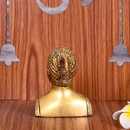 Brass Chatrapati Shivaji Maharaj Bust (3.5 )