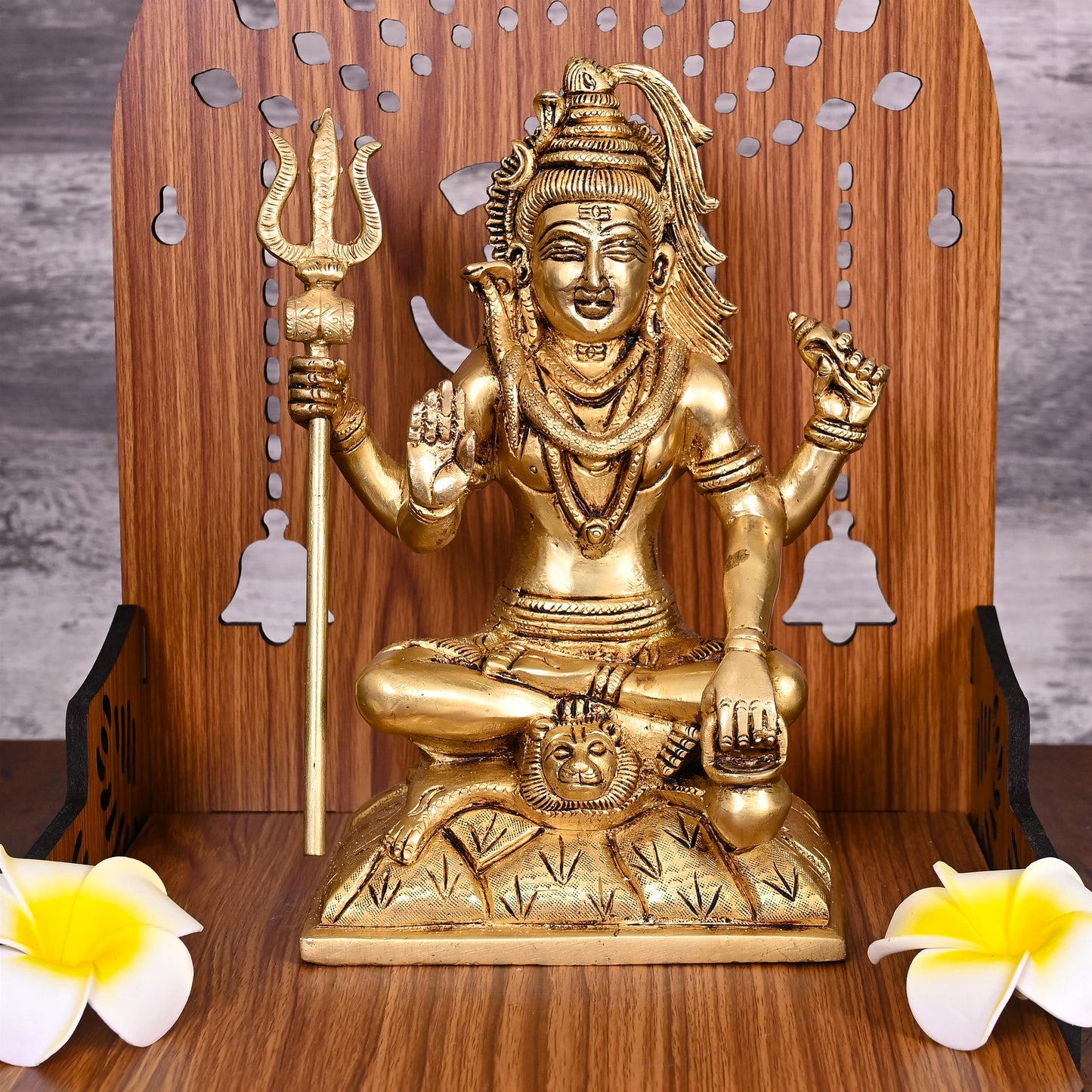 Brass Lord Shiva Idol Statue (8.5 Inch)
