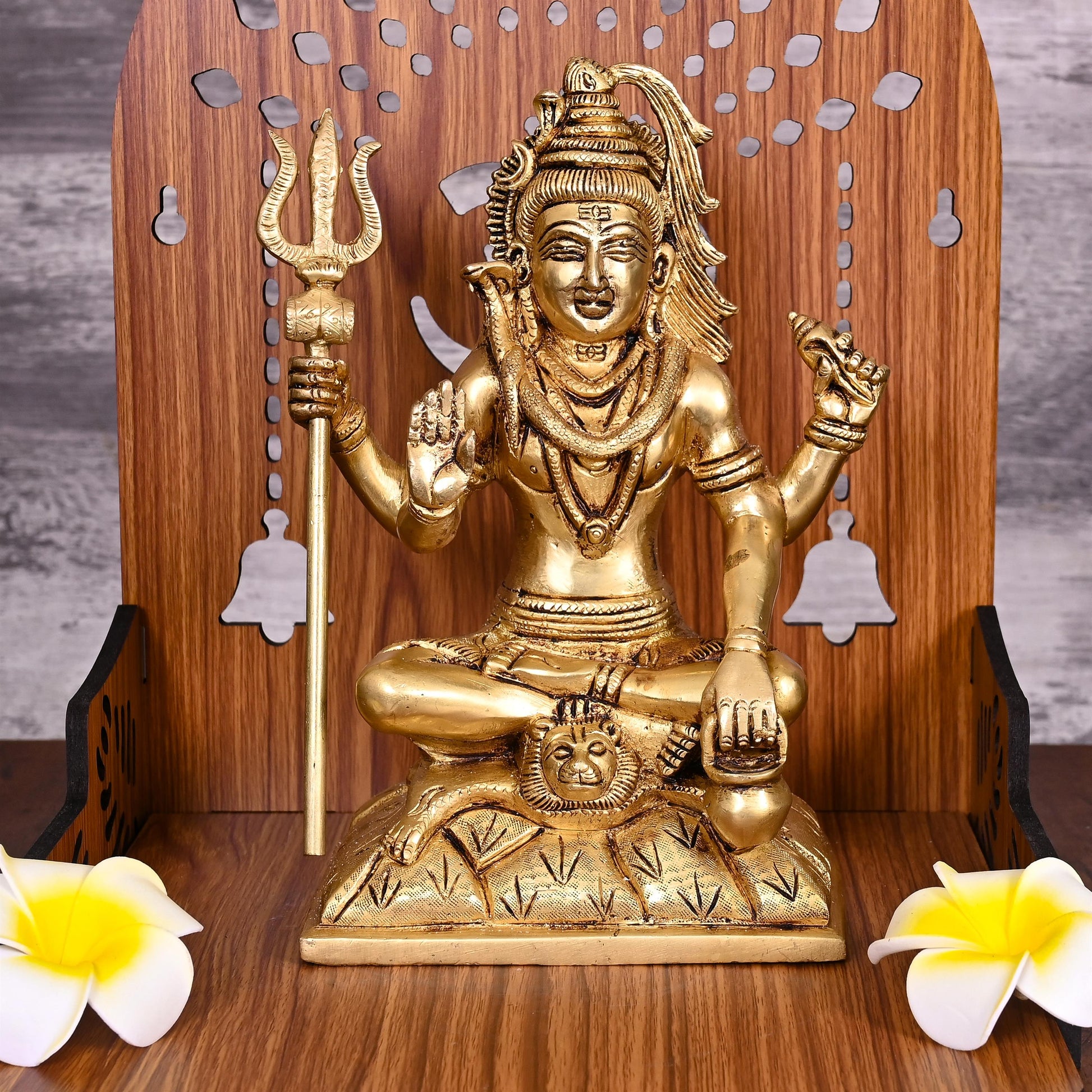 Brass Lord Shiva Idol Statue (8.5 Inch)