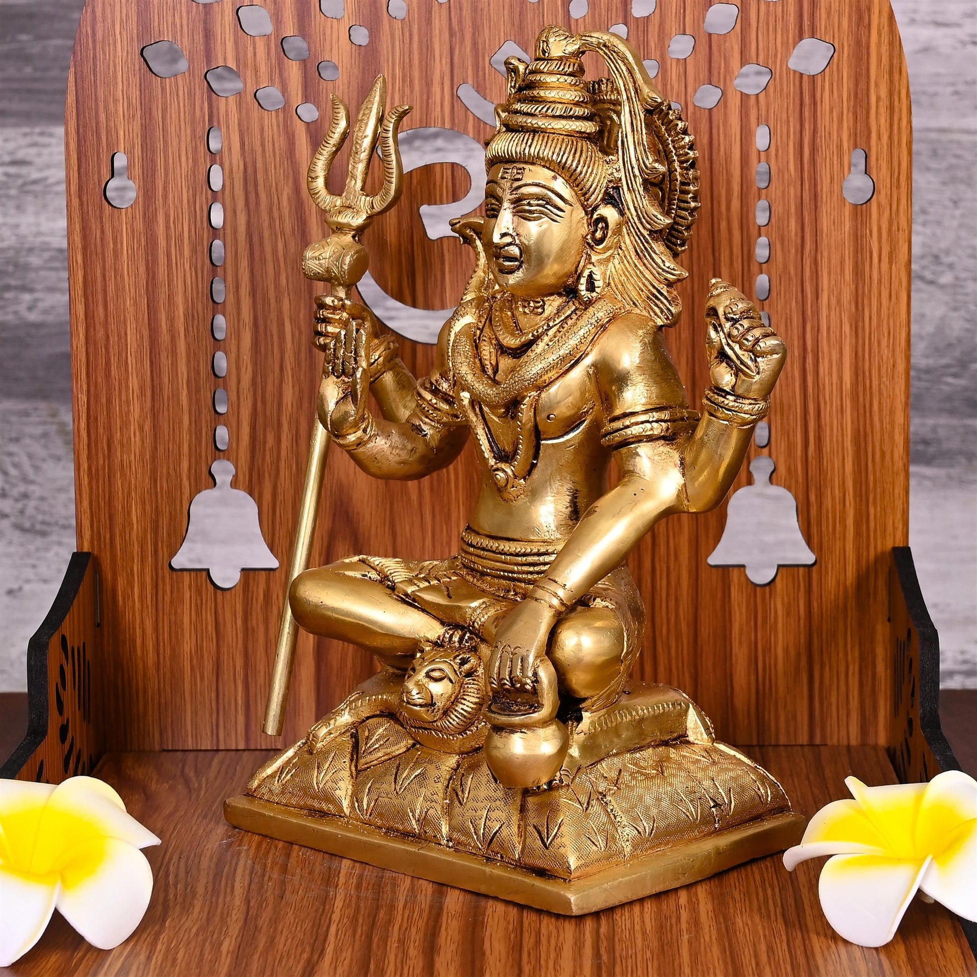 Brass Lord Shiva Idol Statue (8.5 Inch)