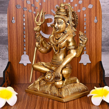 Brass Lord Shiva Idol Statue (8.5 Inch)