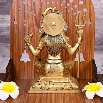 Brass Lord Shiva Idol Statue (8.5 Inch)