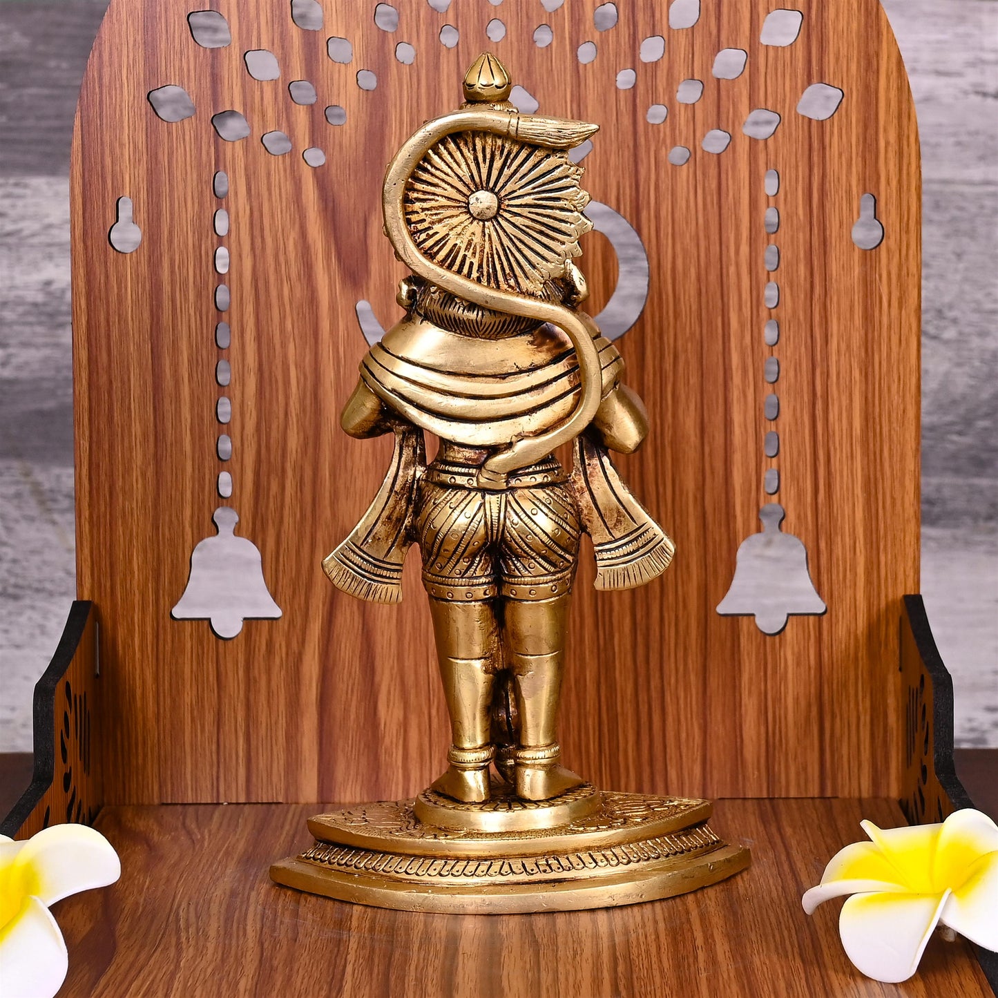 Brass Hanuman Standing Statue (9 Inch)