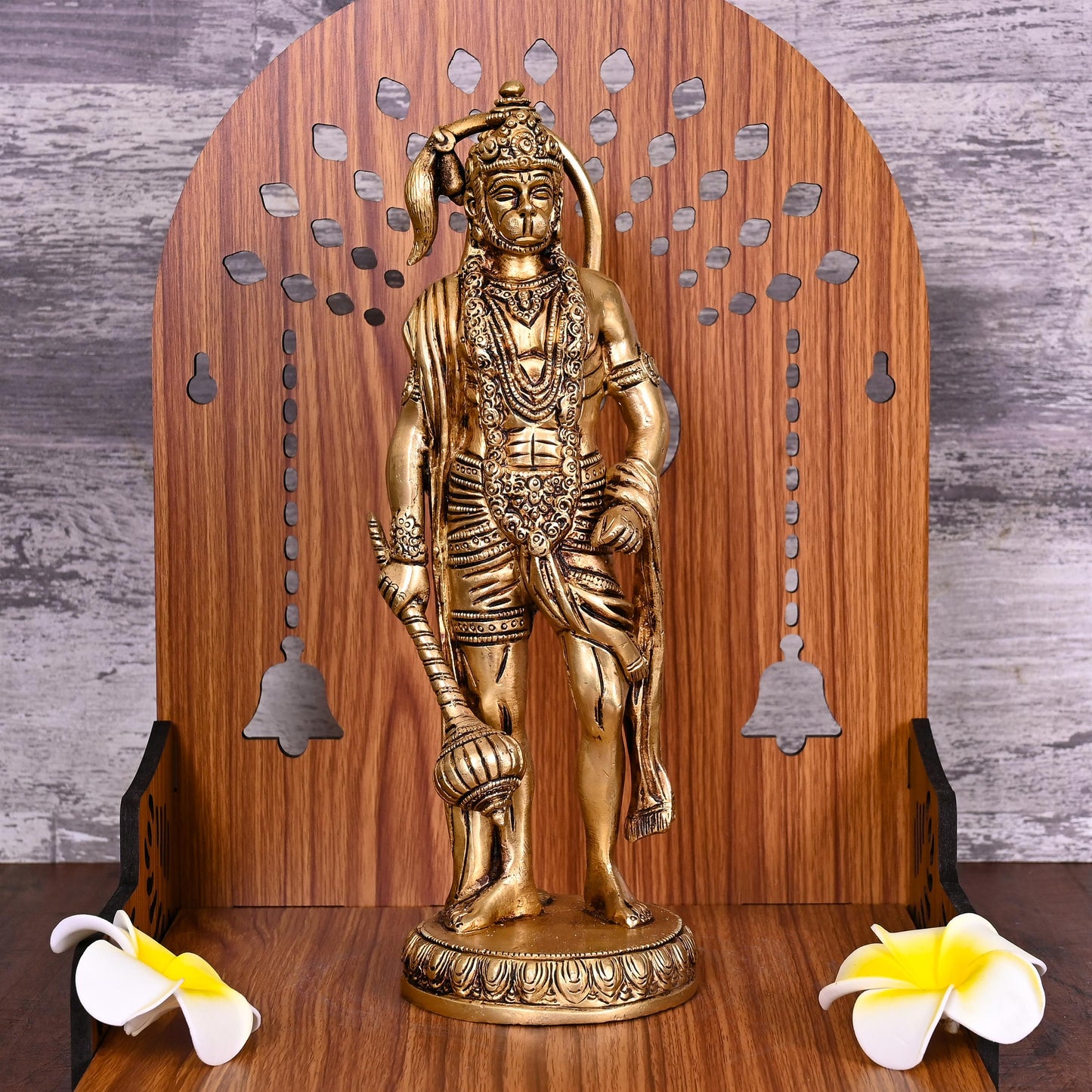 Brass Standing Hanuman Idol ( 10.5 Inch)