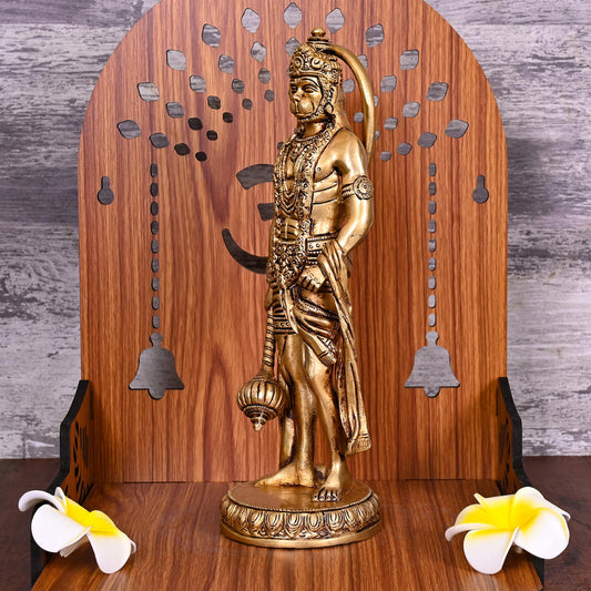 Brass Standing Hanuman Idol ( 10.5 Inch)