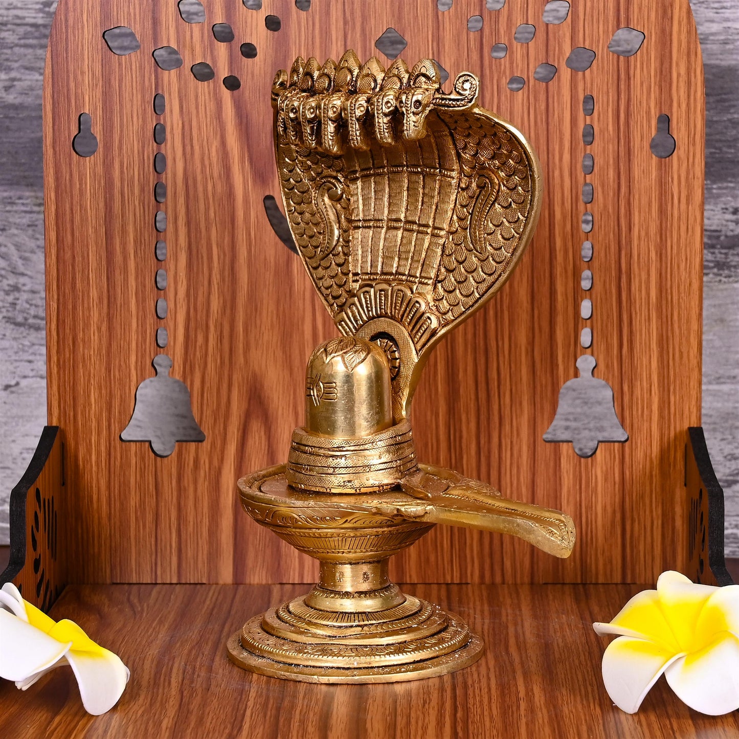 BRASS SHIVLING/SHIVLINGAM IDOL (8")
