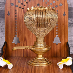 BRASS SHIVLING/SHIVLINGAM IDOL (8")