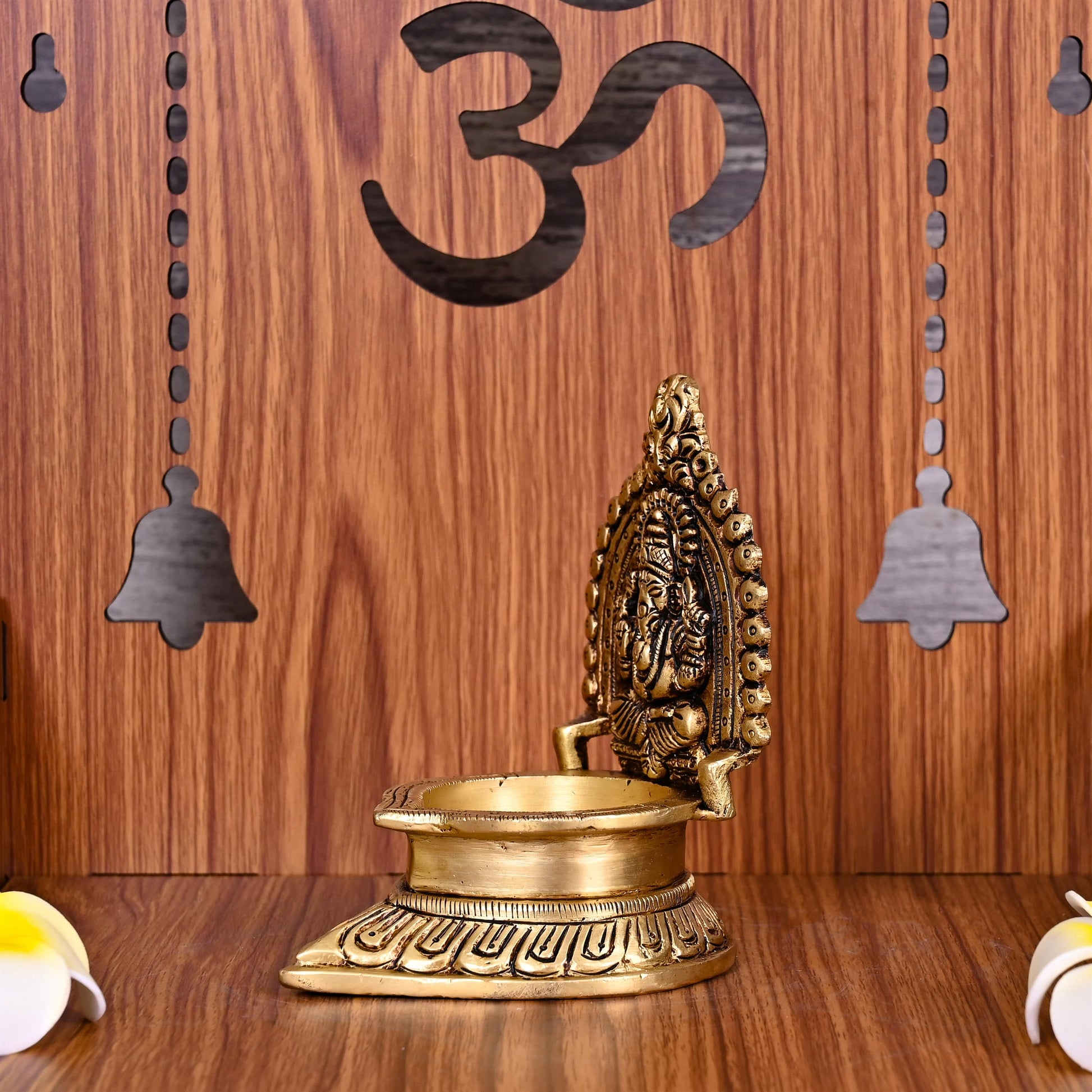 Brass Ganesha Diya/Lamp (4.5 Inch)