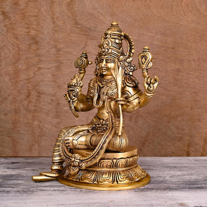 Brass Superfine Rajarajeshwari Devi Superfine Statue (10.5")