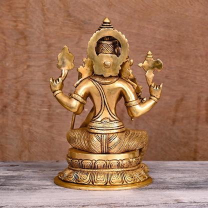 Brass Superfine Rajarajeshwari Devi Superfine Statue (10.5")