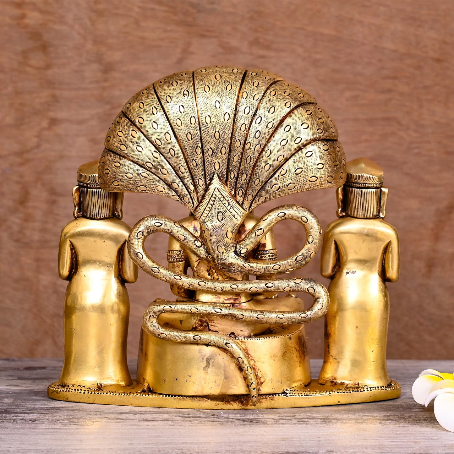 Brass Lord Parshvanatha Swamy Statue (8.5 Inch)