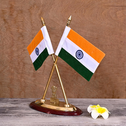 Brass National Flag Stand (12 Inch)