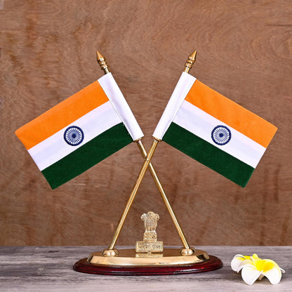 Brass National Flag Stand (12 Inch)