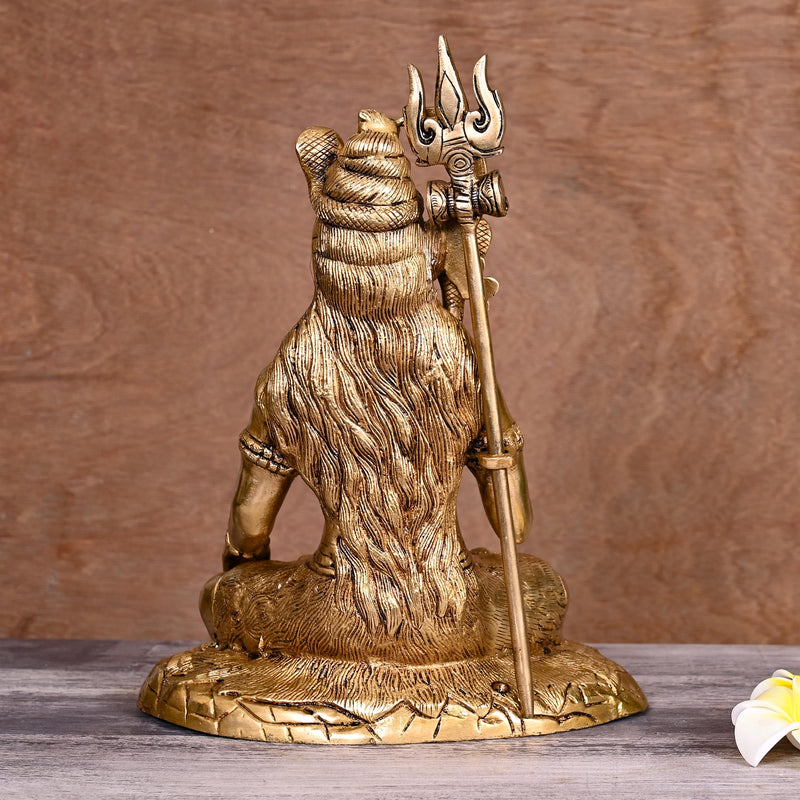 Brass Superfine Lord Shiva Statue (11.5 Inch)