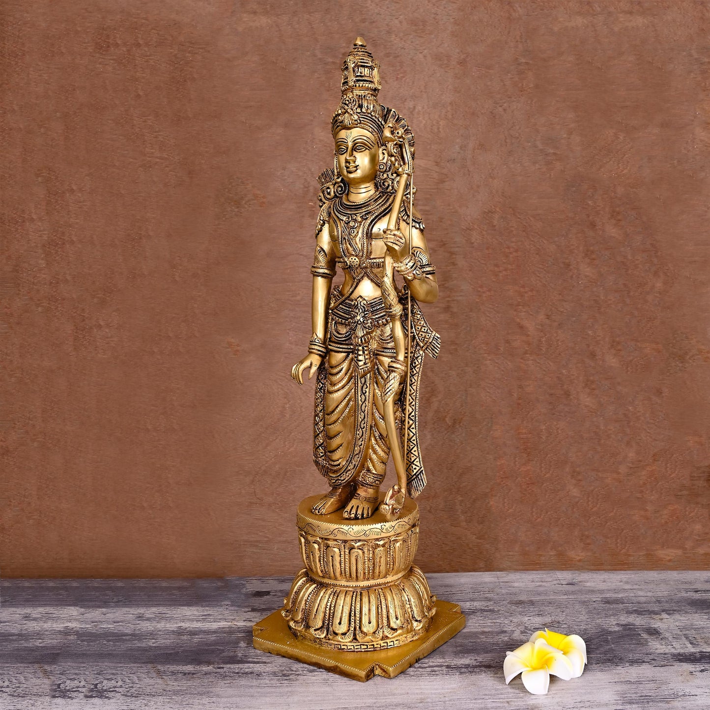 Brass Lord Ram Standing Statue  (24.5 Inch)