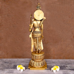 Brass Lord Ram Standing Statue  (24.5 Inch)
