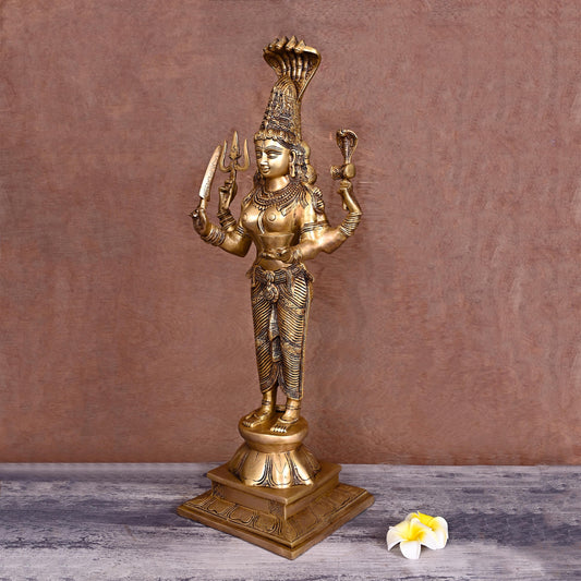 Brass Karumari Amman Superfine Statue (25 Inch)