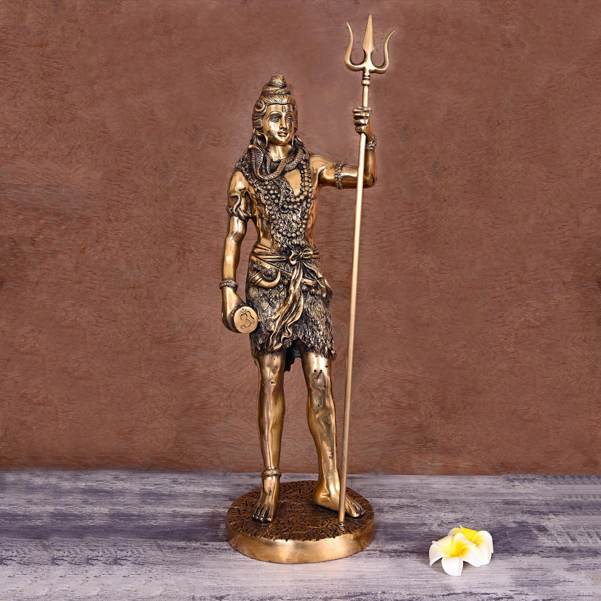 Brass Standing Shiva Statue (26 Inch)