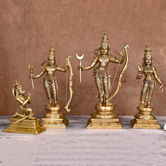 Brass Superfine Ram Darbar Statue Set (15 Inch)