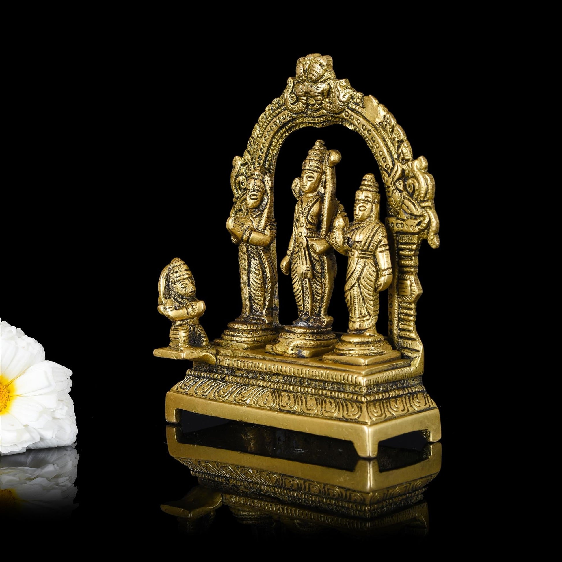 Brass Ram Darbar Statue (6.3 Inch)