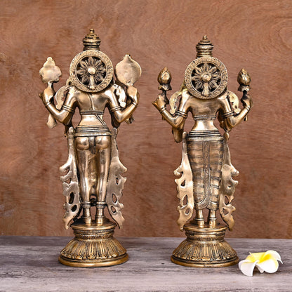 Brass Vishnu Lakshmi Set (13 Inch)