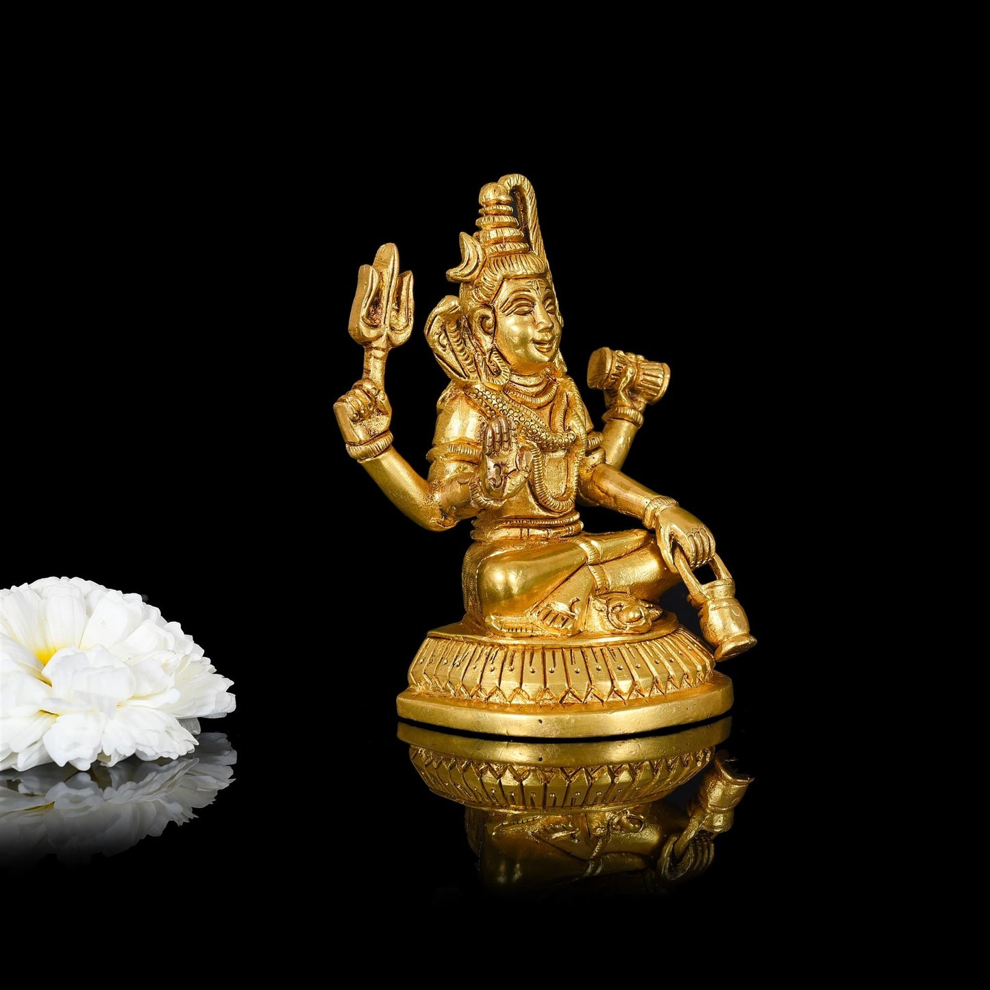 Brass Lord Shiva Idol (5 Inch)