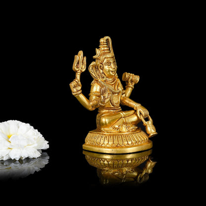 Brass Lord Shiva Idol (5 Inch)