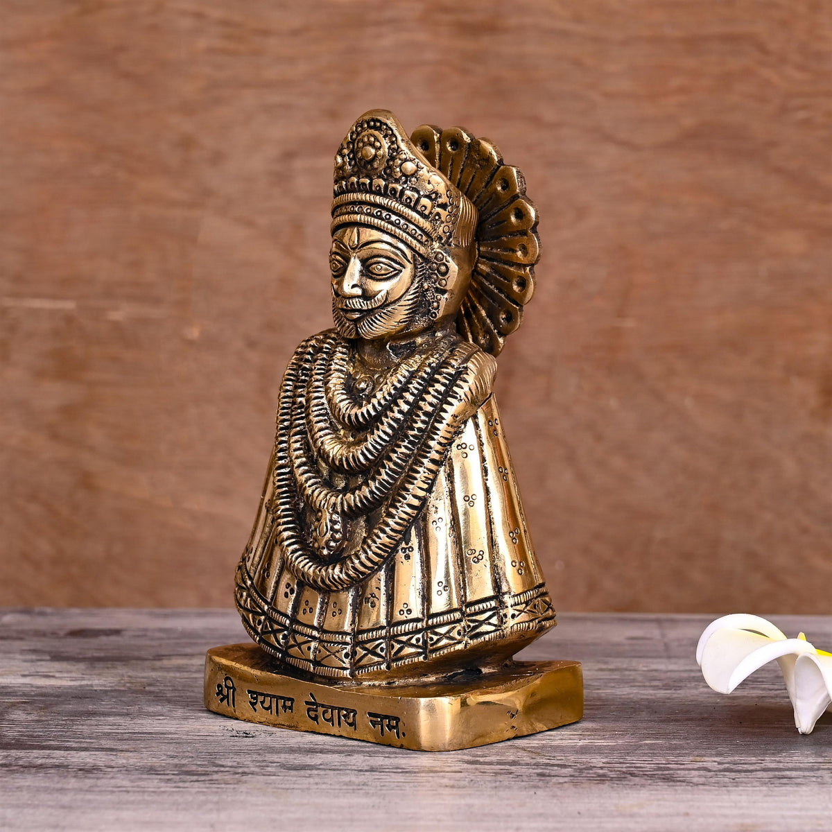 Brass Lord Khatu Shyam Idol (6 Inch)