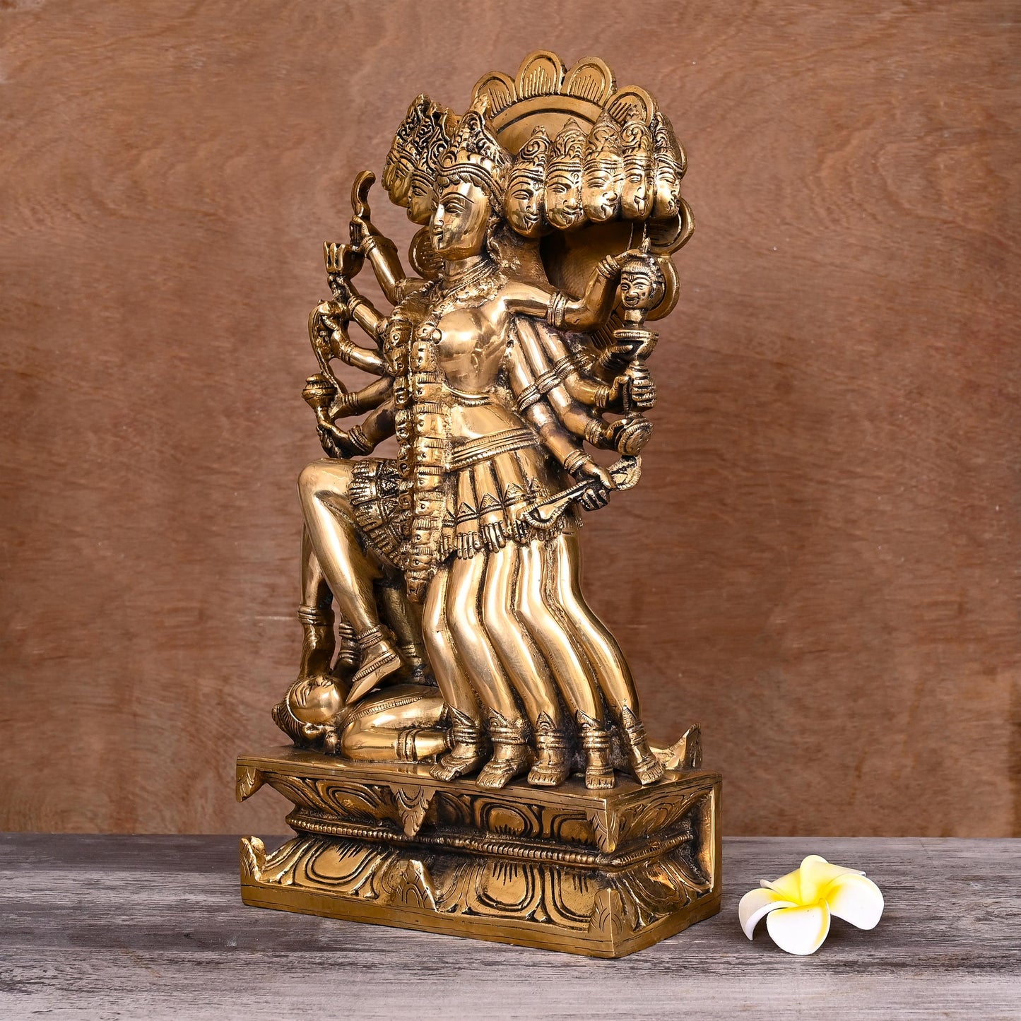 Brass Goddess Kali Idol (15 Inch)