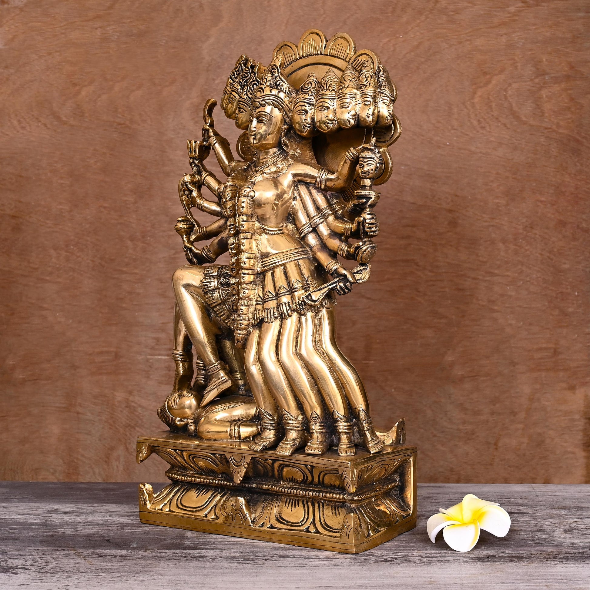 Brass Goddess Kali Idol (15 Inch)