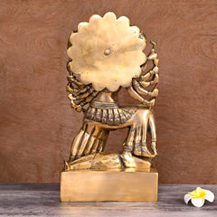 Brass Goddess Kali Idol (15 Inch)