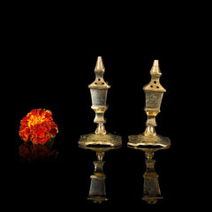 Brass Incense Holder/Agardan Pair (3.2 Inch)