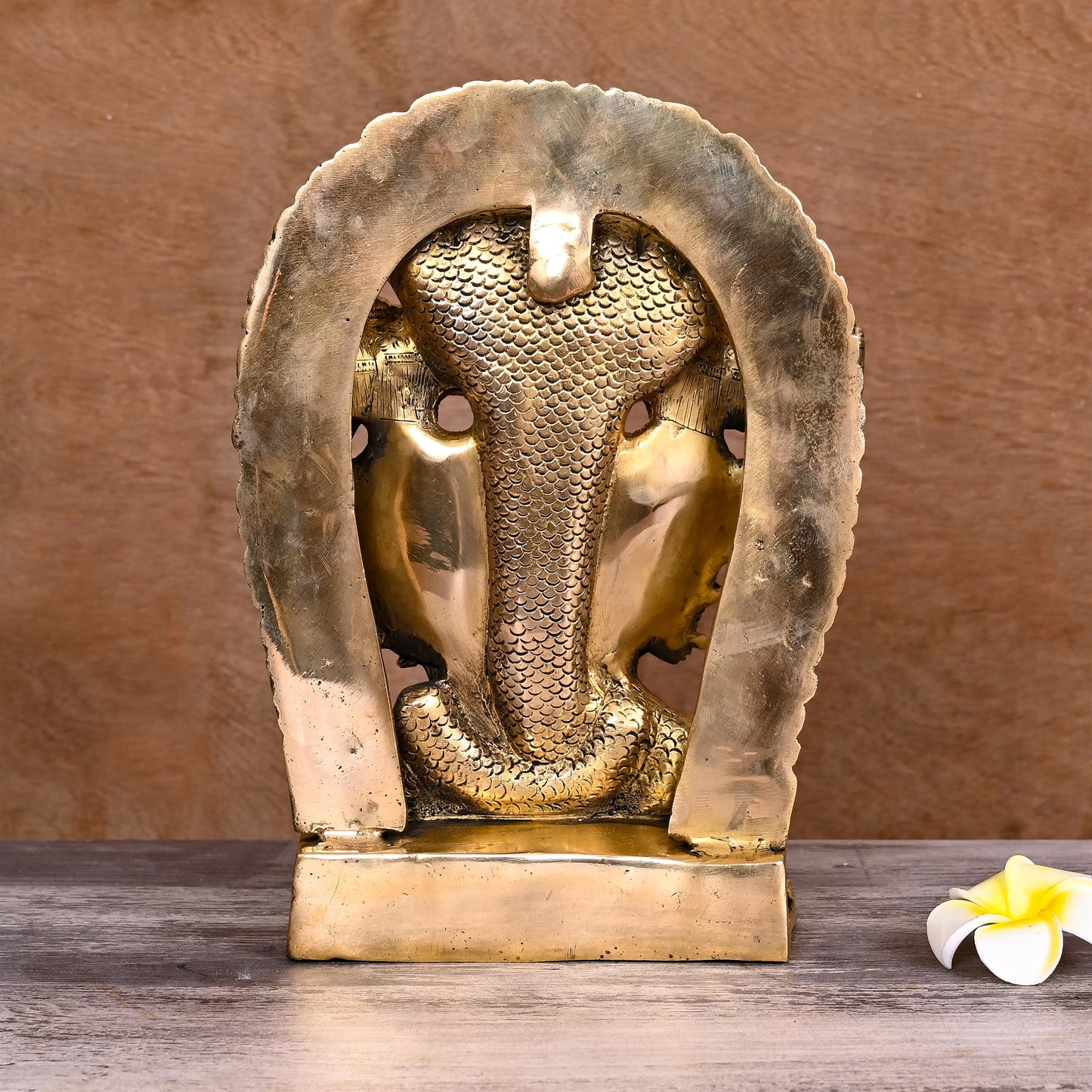 Brass Vishwaroopam Vishnu Statue (11")