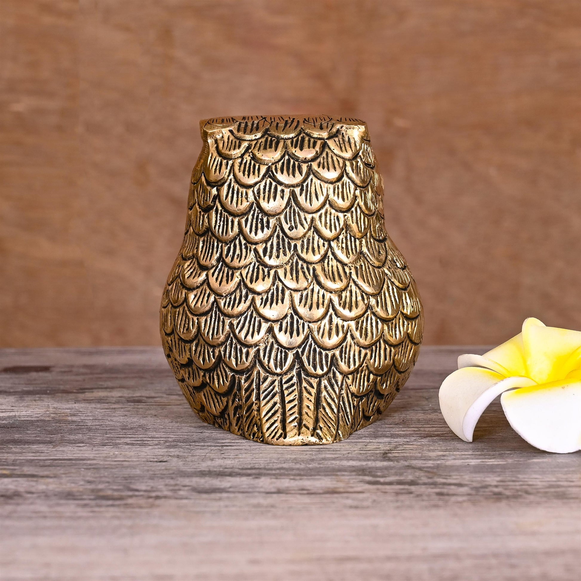 Brass Owl Figurine (2.5 Inch)