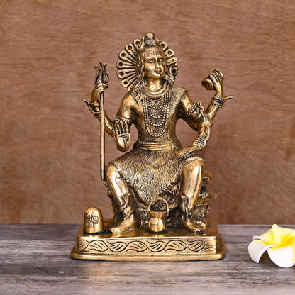 Brass Lord Shiva Statue (8.5 Inch)