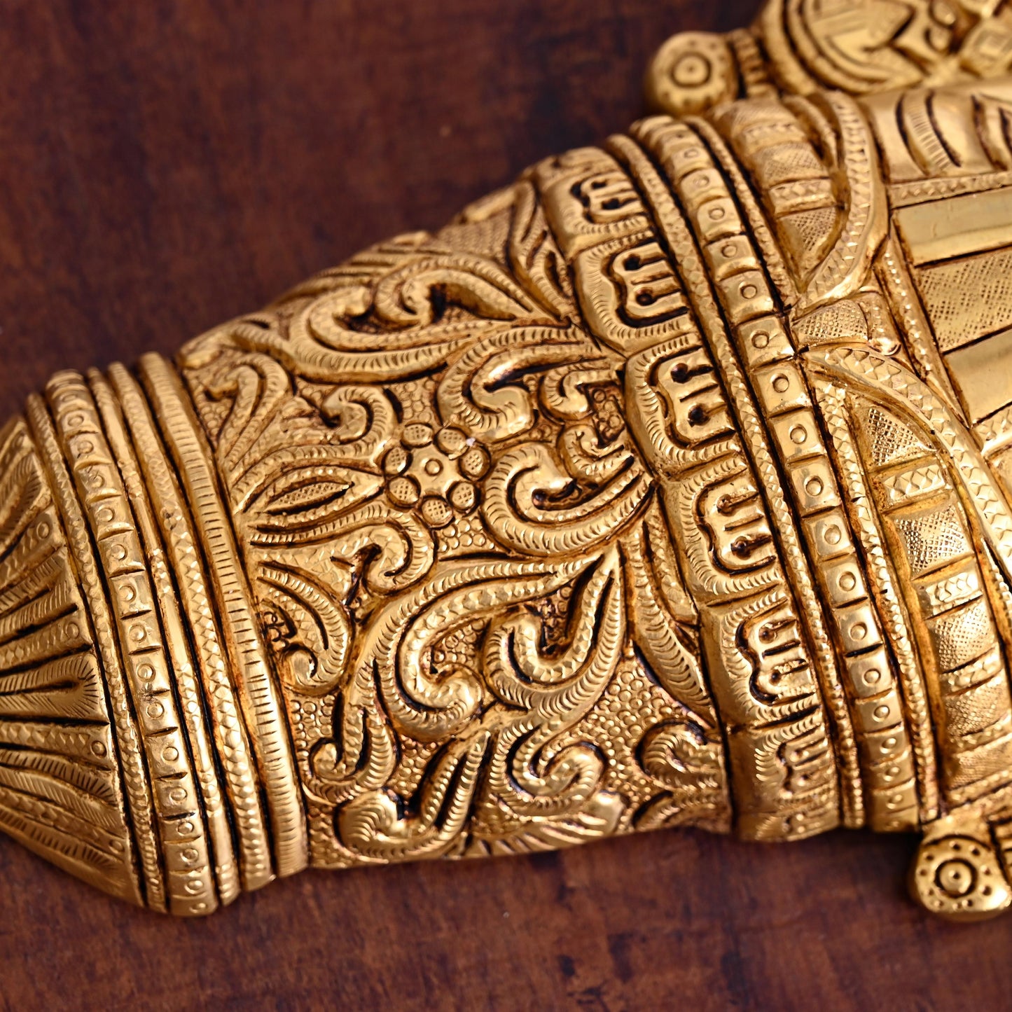 Brass Tirupati Balaji/Venkateshwar Face Wall Hanging (12 Inch)